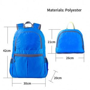 Mochila Plegable Impermeable para Exteriores, Mochila Ultraligera Plegable para Viajes - Product Image 2
