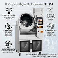 Robot de cuisine intelligent commercial pour chaînes de restauration, distribution automatique d'ingrédients pour sauces, préréglages de recettes personnalisables