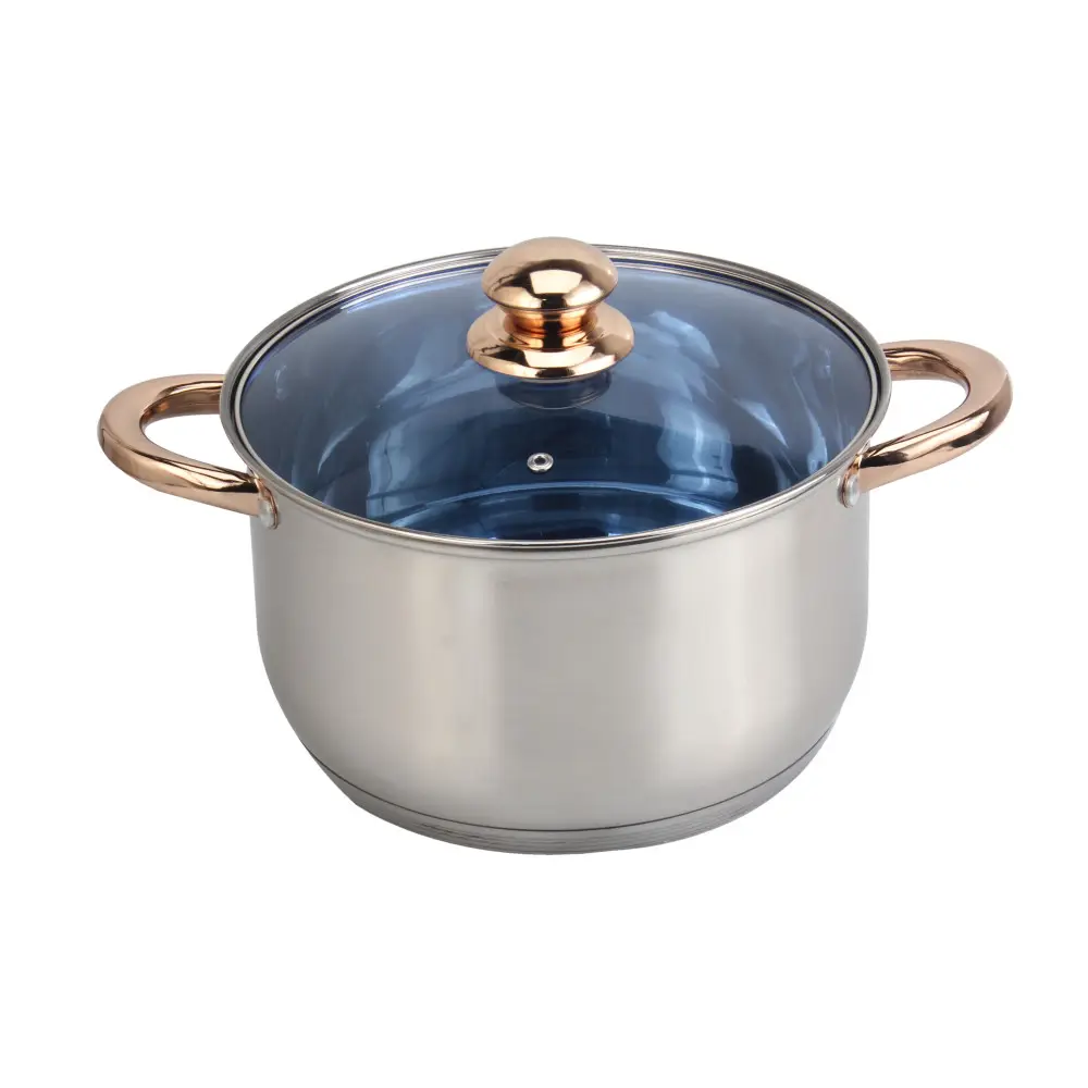 Heavy Duty Induction Pot Stainless Steel Cooking Stock Pot Casserole Pot cookware