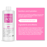 Hydrafacy Vente flash Système de soin de la peau Aqua Peeling Sérum Solution à petites bulles 3 flacons As1 Sa2 Ao3