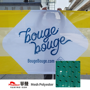 Feamont Ngoài Trời Trong Nhà Giá Rẻ Thăng Hoa In Logo Kỹ Thuật Số Bông Lưới Polyester Vải Thể Thao Tùy Chỉnh Cờ Và Biểu Ngữ - Product Image 6