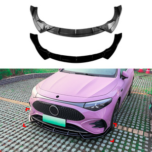 Amp-Z Front Lip Splitter Carbon Fiber Texture Matte Finish For Mercedes-Benz CLA C174 C178 AMG Line 2026 - Product Image 1
