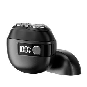 Tondeuse à barbe électrique portable mini étanche IPX6 à double lame, contrôlée par application, rechargeable, pour voyage, maison et camping-car, autonomie 90 minutes - Product Image 1