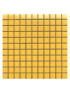 Azulejos <span class=keywords><strong>de</strong></span> Cerámica Mosaico Amarillo Brillante <span class=keywords><strong>Pandora</strong></span> 300x300mm 6mm <span class=keywords><strong>de</strong></span> Grosor Resistentes al Desgaste Estilo Pastoral para Interiores, Balcones y Comedores - Product Image 1
