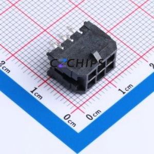 430450614 Wire-to-Board Pin Header Through hole Component (THT),P=3mm Connector 2x3P 3mm Through Hole Micro-Fit (MX 3.0) - Product Image 1