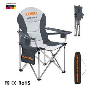Sillas Plegables de Camping y Pesca de Tela Oxford para Exteriores, Portátiles para Playa y Parque con Bolsa Refrigerante - Product Image 1