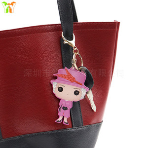 En stock : Porte-clés en cuir de la Reine britannique, pendentif porte-clés Elizabeth II, porte-clés commémoratif - Product Image 3