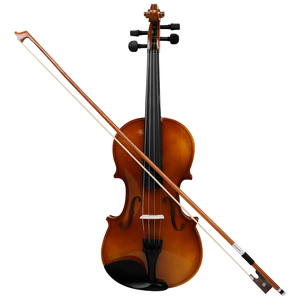 Violon en bois massif IRIN pour étudiants 4/4, directement de l'usine, finition naturelle claire / brillant vintage avec étui et archet pour la vente en gros - Product Image 2