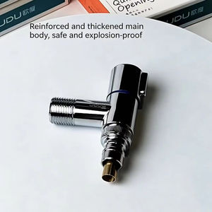 Robinet universel moderne en acier inoxydable pour <span class=keywords><strong>lave</strong></span>-<span class=keywords><strong>linge</strong></span>, arrêt automatique <span class=keywords><strong>de</strong></span> l'eau, vanne d'angle compacte pour machine à laver, salle <span class=keywords><strong>de</strong></span> bain, baignoire - Product Image 1