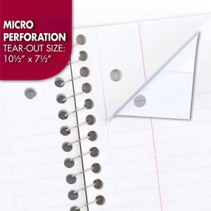Cuadernos Espirales Personalizados, Paquete de 24, 1 Asignatura, Rayado Ancho, 70 Hojas, 7.5" X 10.5", Colores Surtidos para la Escuela o la Oficina - Product Image 4