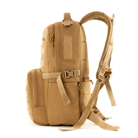Sac à dos tactique unisexe personnalisé de 25 L de haute qualité avec sangle d'épaule arquée en sangle MOLLE, fermeture éclair en polyester, imperméable