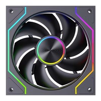 Ventilateur de châssis ARGB Prism 9Pro 5V3 Needle, synchronisation Shenguang, 12 cm, silencieux, PWM, lampe à miroir infini