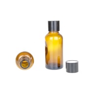 Sirop contre la toux En Verre 30ML 60ML 100ML 150ML 200ML 250ML Ambre Bouteille Ronde Avec poussez et tournez Bouchon