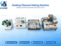 Extrudeuse de filament 3D de bureau compacte SJ30 à vis unique pour PLA, ABS, PETG, TPU – Idéale pour laboratoire