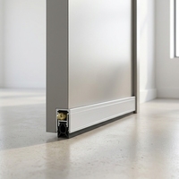 Joint de porte rétractable moderne en aluminium pour appartement – Solution complète avec minuterie, installation par vis, garantie 1 an, automatique