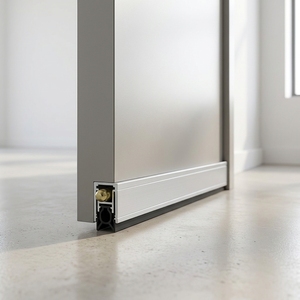 Joint de porte rétractable moderne en aluminium pour appartement – Solution complète avec minuterie, installation par vis, garantie 1 an, automatique - Product Image 5