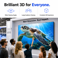 Affichage LED 3D polarisé passif sans effet fantôme Bestar personnalisé avec une qualité 3D époustouflante pour les expositions d'aquariums, de musées et de jardins botaniques