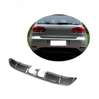 Diffuseur de pare-chocs arrière en fibre de carbone pour VW Golf VI 6 MK6 R20