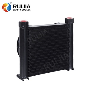 Refroidisseur <span class=keywords><strong>d</strong></span>'huile pour petits moteurs, échangeur de chaleur OEM, système de refroidissement, <span class=keywords><strong>radiateur</strong></span> micro-canaux, ventilateur électrique 12V et cache en aluminium - Product Image 3