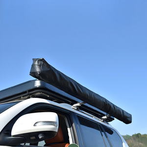 Équipement de <span class=keywords><strong>camping</strong></span>, tente de toit pour l'extérieur, tente latérale pliable pour voiture 4x4, auvent Foxwing 2m 270 degrés, autoportant, en aluminium, quatre saisons - Product Image 6