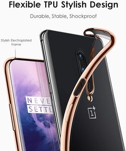 เคสปกนุ่มTPUใสมีสไตล์สําหรับ<span class=keywords><strong>Oneplus</strong></span> 7 Proพร้อมขอบโลหะมันวาว - Product Image 3