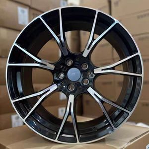 Velg mobil aluminium, velg mobil murah 19 inci 20 inci 19x8.5 5x112 roda + 35 roda 5x112x9.5 + 35 5x120 wajah mesin hitam - Product Image 3
