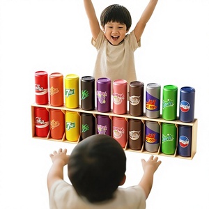 Jeu de société interactif en plastique pour <span class=keywords><strong>enfants</strong></span>, avec cartes de correspondance sur bouteilles de boissons et devinettes amusantes, pour la reconnaissance des couleurs, idéal pour les fêtes de famille et l'éveil précoce - Product Image 1