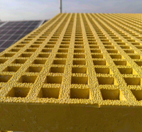 Grille en PRV moulée en fibre de verre avec surface concave lisse antidérapante pour passerelles, rampes et plateformes