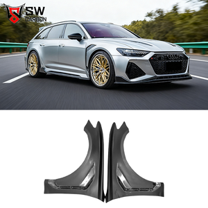 Parafango in Fibra di Carbonio per <span class=keywords><strong>Audi</strong></span> <span class=keywords><strong>RS6</strong></span> C8 2019, Paraurti Anteriore, Presa d'Aria Laterale, Accessori Auto, Kit Carrozzeria - Product Image 1