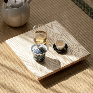Ash Wood <b>Tea</b> Tray Solid Wood Handmade Dry Brewing Small <b>Tea</b> Table For <b>Tea</b> <b>Sets</b> - Product Image 4