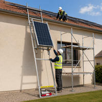 Monte-charge électrique solaire 110V pour panneaux photovoltaïques sur toiture, élévateur de matériaux de construction avec treuil à câble