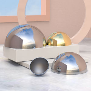 Esferas de Espejo de Acero Inoxidable para Jardín, Esferas Huecas en Forma de Domo para Decoración de Paredes en Interiores y Exteriores, Jardines, Piscinas y Centros Comerciales - Product Image 5