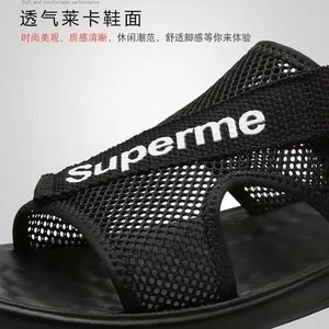 Sandalias de malla para hombre, con punta abierta, transpirables, con suela de EVA, informales, de verano, para uso en exteriores. - Product Image 4