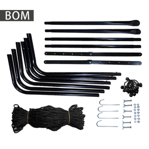 <span class=keywords><strong>Filet</strong></span> de rebond de volley-ball d'entraînement de rebond de maille d'entraînement de football portatif avec des angles réglables - Product Image 5