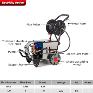 1.8KW Machine de lavage de voiture électrique automatique industrielle équipement de pulvérisation agricole en plastique haute pression haute puissance 1800W - Product Image 6
