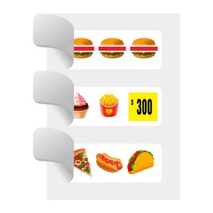 Billets à déchirer à languette, design ludique alimentaire, carte à 3 fenêtres, papier couché personnalisé, motifs, taux de gain, impression numérique - Product Image 5