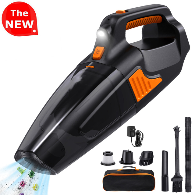 Strong Power Car Vacuum Cleaner Usb Rechargeable Mini Cordless Dust Buster for Home Desk Keyboard