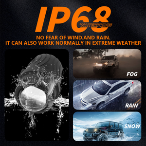 Luces Antiniebla para Motocicleta de Nuevo Diseño, LED de 2 Pulgadas, Tricolor, Bi-LED, Proyector de Luz Alta, Lámpara Antiniebla para Automóvil, 12V - Product Image 3