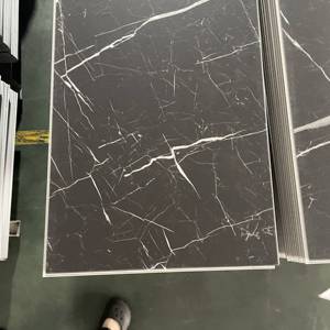 Spc sang trọng Vinyl sàn đá cẩm thạch Giá màu 100% UV lớp phủ sàn đá cẩm thạch bóng nhìn đơn giản 4mm 5mm 6mm SPC sàn - Product Image 2