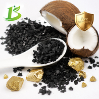 Charbon actif de coque de noix de coco haute dureté pour la récupération de l'or, charbon granulaire de qualité industrielle