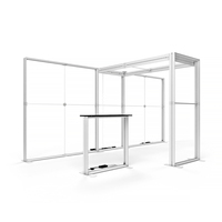 Support d'affichage lumineux modulaire sans cadre en aluminium SEG avec éclairage LED personnalisable pour les salons professionnels de cosmétiques et de mode