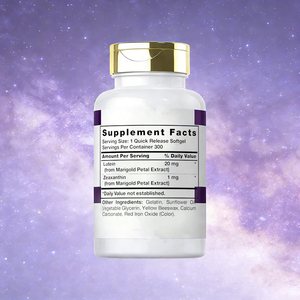 Capsules molles de lutéine et de zéaxanthine de haute qualité, marque privée, antioxydantes, anti-inflammatoires et protectrices de la vue - Product Image 2