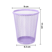 2025 tendance nouveau porte-crayon en maille métallique coloré porte-gobelet en métal pour bureau papeterie et fournitures scolaires