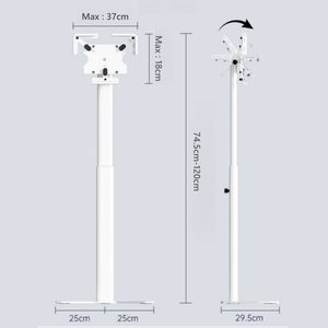 Напольная подставка для планшетов 7-15 дюймов с регулируемой высотой для розничной торговли и выставок - Product Image 2