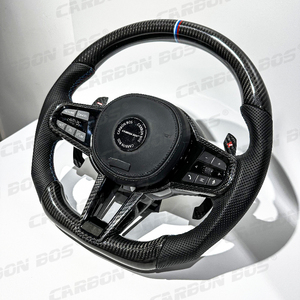 Volante Deportivo de Fibra de Carbono y Cuero de Calidad Personalizado de Fábrica para <span class=keywords><strong>BMW</strong></span> Serie <span class=keywords><strong>CS</strong></span> <span class=keywords><strong>M3</strong></span> M5 M6 G30 G31 G20 G38 G80 G82 - Product Image 4