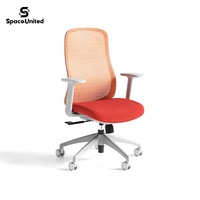 Chaise de bureau ergonomique moderne SpaceUnited en maille pivotante et réglable en hauteur pour la maison et le bureau