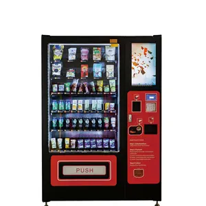 Máquina Expendedora de bebidas con pantalla táctil, máquina expendedora de alimentos y bebidas, 25 pulgadas