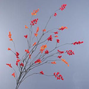 Baies d'<span class=keywords><strong>acacia</strong></span> rouges artificielles pour décoration murale pendant Thanksgiving Nouvel An chinois et fête des pères - Product Image 6