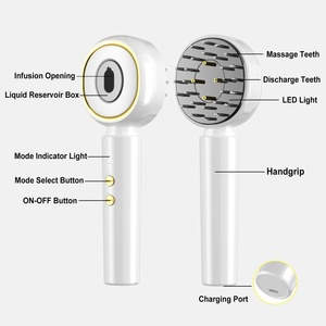 Rechargeable Microcurrent Scalp <b>Massage</b> Comb Electric Hair Care Brush for Hair Growth Scalp Relaxation Home Use - Product Image 6
