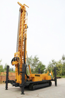 Foreuse hydraulique rotative portable de 1000 m de profondeur, alimentée au diesel, avec moteur et pompe